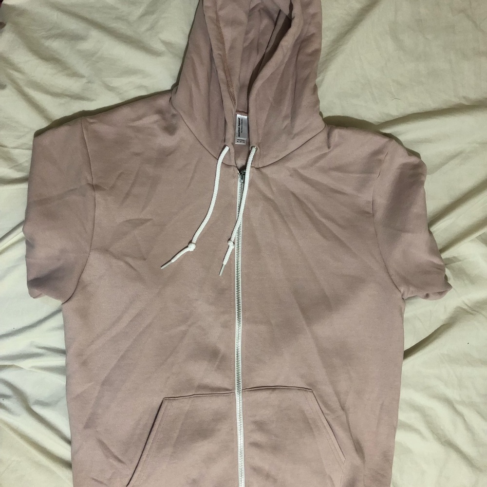 American Apparel Drawstring Zip-up